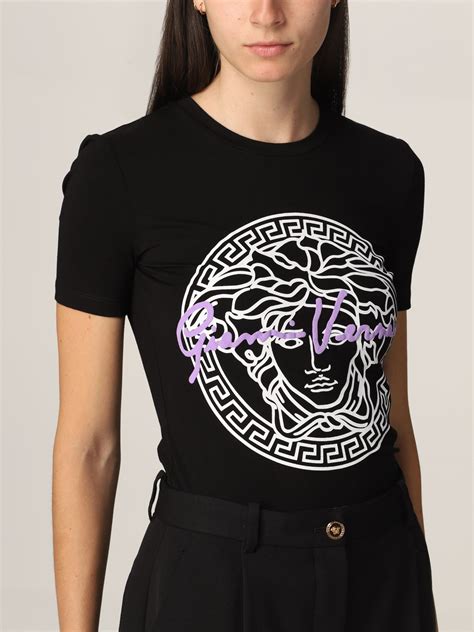 versace t-shirt damen|versace tee shirts women.